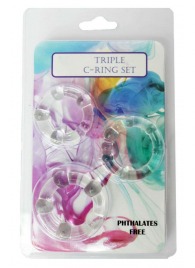 Набор из 3 эрекционных прозрачных колец - Boys of Toys - в Абакане купить с доставкой