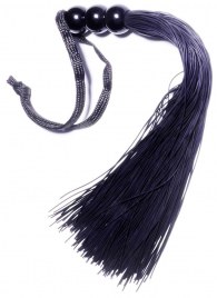 Черная силиконовая плетка - 25,4 см. - Boys of Toys - купить с доставкой в Абакане