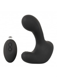 Черная анальная вибропробка с функцией расширения RC Butt Plug with 3 functions - Orion - в Абакане купить с доставкой