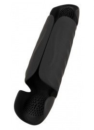 Черный вибромастурбатор с трехточечной стимуляцией Penis Trainer with 3 Point Stimulation - Orion - в Абакане купить с доставкой