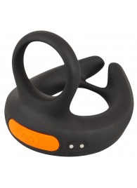 Черный вибростимулятор мошонки RC Scrotum Stimulator with Vibration - Orion - в Абакане купить с доставкой