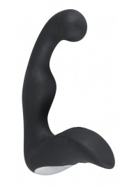 Черный перезаряжаемый стимулятор простаты с вибрацией - 14,6 см. - Orion - в Абакане купить с доставкой