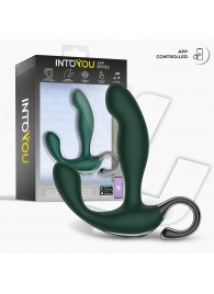 Зеленый вибромассажёр простаты Greeny - 12,8 см. - Intoyou - в Абакане купить с доставкой
