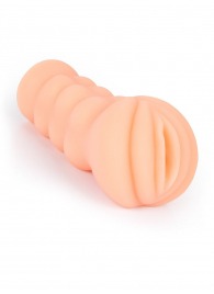 Телесный мастурбатор-вагина с эрекционными кольцами в комплекте - Sexy Girl - в Абакане купить с доставкой