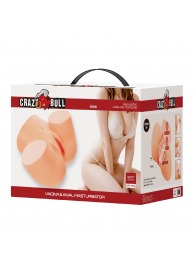 Телесный мастурбатор Liora с 2 любовными тоннелями - Baile - в Абакане купить с доставкой