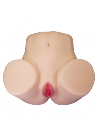 Телесный мастурбатор Julia с 2 любовными каналами - Baile - в Абакане купить с доставкой