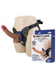 Поясной страпон Wells: трусики в форме бабочки и фаллоимитатор-насадка - Baile - купить с доставкой в Абакане