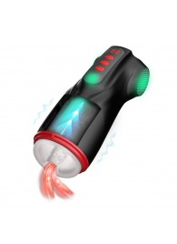 Интерактивный мастурбатор Raven с вакуумом, вибрацией и подсветкой - Shots Media BV - в Абакане купить с доставкой