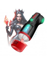 Интерактивный мастурбатор Raven с вакуумом, вибрацией и подсветкой - Shots Media BV - в Абакане купить с доставкой