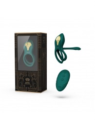 Зеленое эрекционное виброкольцо Bayek с пультом ДУ - Zalo - в Абакане купить с доставкой