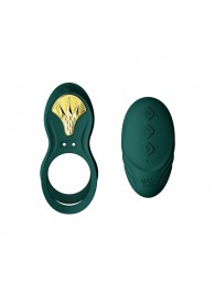 Зеленое эрекционное виброкольцо Bayek с пультом ДУ - Zalo - в Абакане купить с доставкой