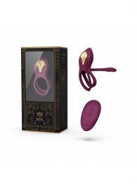 Фиолетовое эрекционное виброкольцо Bayek с пультом ДУ - Zalo - в Абакане купить с доставкой