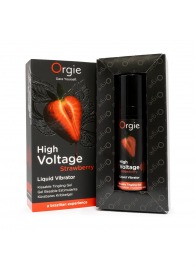 Жидкий вибратор Orgie High Voltage Strawberry - 15 мл. - ORGIE - купить с доставкой в Абакане