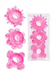 Комплект из 3 розовых эрекционных колец - Erowoman-Eroman - в Абакане купить с доставкой