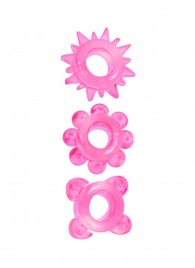 Комплект из 3 розовых эрекционных колец - Erowoman-Eroman - в Абакане купить с доставкой