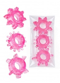 Комплект из трех розовых эрекционных колец - Erowoman-Eroman - в Абакане купить с доставкой