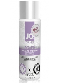 Лубрикант на водной основе для женщин JO AGAPE LUBRICANT ORIGINAL - 60 мл. - System JO - купить с доставкой в Абакане