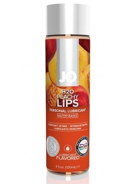Лубрикант на водной основе с ароматом персика JO Flavored Peachy Lips - 120 мл. - System JO - купить с доставкой в Абакане