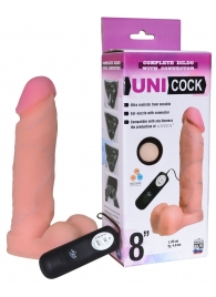 Фаллическая насадка Харнесс UNICOCK 8  с вибрацией - 20 см. - LOVETOY (А-Полимер) - купить с доставкой в Абакане