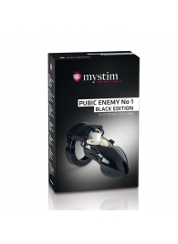 Пояс верности с электростимуляцией Mystim Pubic Enemy No1 Black Edition - MyStim - купить с доставкой в Абакане