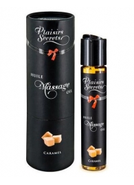 Массажное масло с ароматом карамели Huile de Massage Gourmande Caramel - 59 мл. - Plaisir Secret - купить с доставкой в Абакане