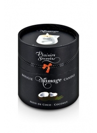 Массажная свеча с ароматом кокоса Bougie de Massage Gourmande Coco - 80 мл. - Plaisir Secret - купить с доставкой в Абакане