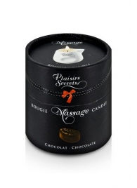 Массажная свеча с ароматом шоколада Bougie de Massage Gourmande Chocolat - 80 мл. - Plaisir Secret - купить с доставкой в Абакане