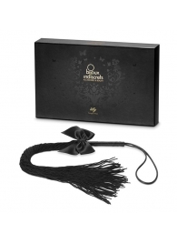 Чёрная плётка Lilly Whip Bijoux - Bijoux Indiscrets - купить с доставкой в Абакане