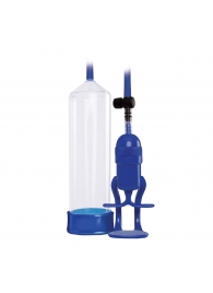 Прозрачно-синяя вакуумная помпа Renegade Bolero Pump - NS Novelties - #SOTBIT_REGIONS_UF_V_REGION_NAME# купить с доставкой