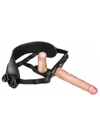 Женский страпон с вагинальной пробкой Woman Strap - 18 см. - LOVETOY (А-Полимер) - купить с доставкой в Абакане