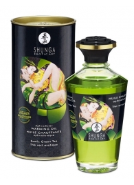 Массажное интимное масло с ароматом зелёного чая - 100 мл. - Shunga - купить с доставкой в Абакане