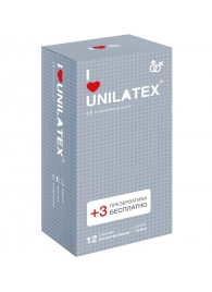Презервативы с точками Unilatex Dotted - 12 шт. + 3 шт. в подарок - Unilatex - купить с доставкой в Абакане