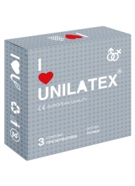 Презервативы с точками Unilatex Dotted - 3 шт. - Unilatex - купить с доставкой в Абакане