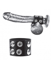 Ремень на член и мошонку 1.5  Cock Ring With Ball Strap - BlueLine - купить с доставкой в Абакане