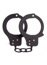 Чёрные наручники из листового металла BONDX METAL CUFFS BLACK - Dream Toys - купить с доставкой в Абакане