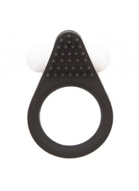 Чёрное эрекционное кольцо LIT-UP SILICONE STIMU RING 1 BLACK - Dream Toys - в Абакане купить с доставкой