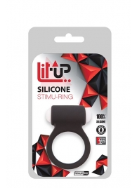 Чёрное эрекционное виброкольцо LIT-UP SILICONE STIMU RING 3 BLACK - Dream Toys - в Абакане купить с доставкой