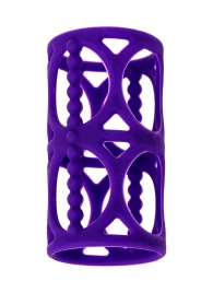 Фиолетовая насадка-сетка на член - A-toys - в Абакане купить с доставкой