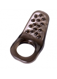 Дымчатое эрекционное кольцо с точками - ToyFa - в Абакане купить с доставкой
