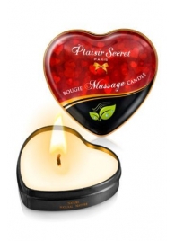 Массажная свеча с нейтральным ароматом Bougie Massage Candle - 35 мл. - Plaisir Secret - купить с доставкой в Абакане