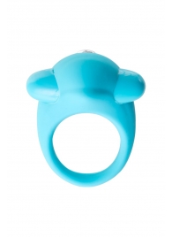 Голубое эрекционное силиконовое кольцо TOYFA A-Toys - A-toys - в Абакане купить с доставкой