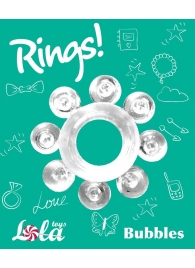 Прозрачное эрекционное кольцо Rings Bubbles - Lola Games - в Абакане купить с доставкой