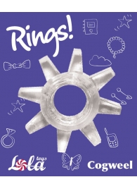 Прозрачное эрекционное кольцо Rings Cogweel - Lola Games - в Абакане купить с доставкой