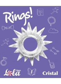 Прозрачное эрекционное кольцо Rings Cristal - Lola Games - в Абакане купить с доставкой