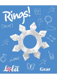 Прозрачное эрекционное кольцо Rings Gear - Lola Games - в Абакане купить с доставкой