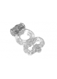 Прозрачное эрекционное кольцо Rings Treadle с подхватом - Lola Games - в Абакане купить с доставкой