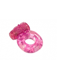 Розовое эрекционное кольцо с вибрацией Rings Axle-pin - Lola Games - в Абакане купить с доставкой