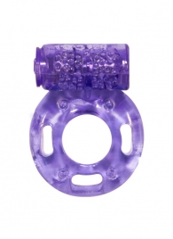 Фиолетовое эрекционное кольцо с вибрацией Rings Axle-pin - Lola Games - в Абакане купить с доставкой