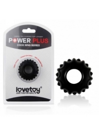 Чёрное эрекционное кольцо POWER PLUS Cockring - Lovetoy - в Абакане купить с доставкой