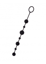 Черная анальная цепочка A-toys с шариками - 35,9 см. - A-toys